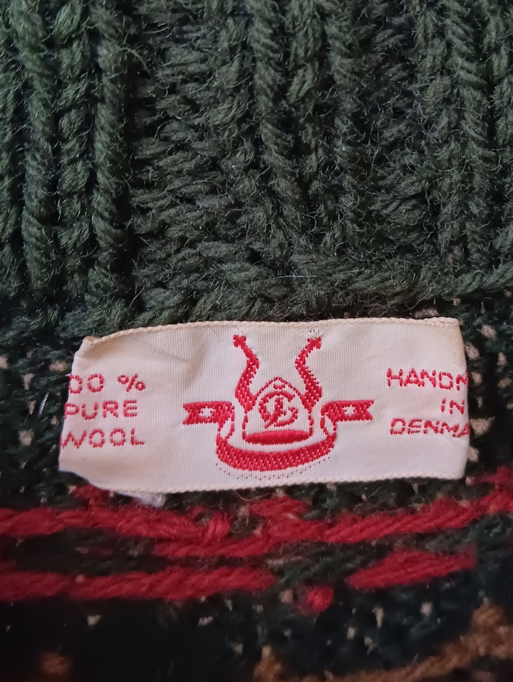 Danish Handknit Fair Isle Wool Sweater - Picture 3 of 8